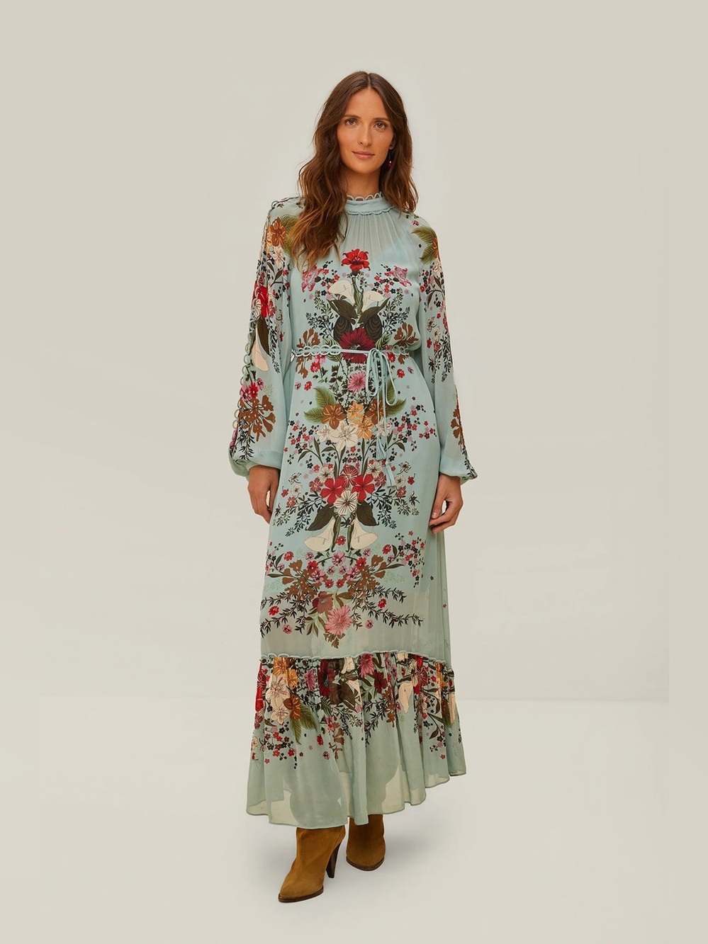 NWOT FARM Rio Beauty Bouquet Maxi Dress